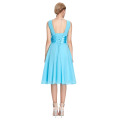 Grace Karin neue Art und Weise tiefe V-Ansatz kurze Chiffon- Kleid-Brautjunfer-Kleid CL6015-1 #